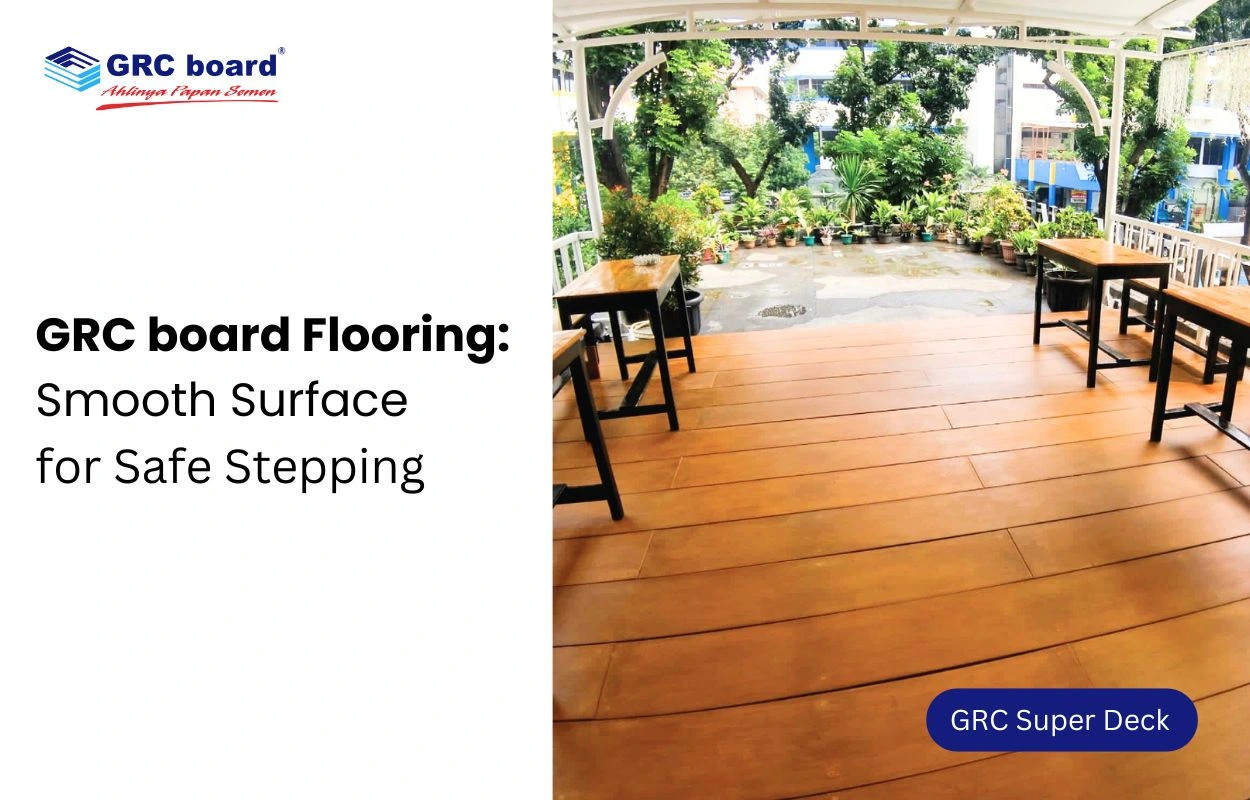 GRC Board Flooring: Smooth Surface for Safe Stepping
